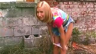 Hot girls pissing in public
